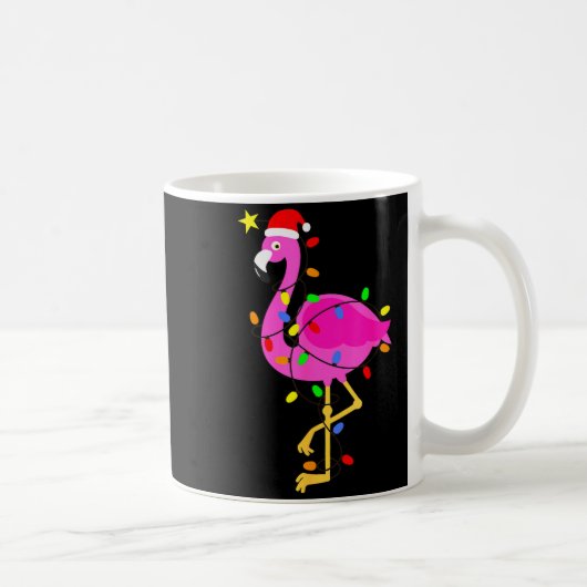 Funny Nk Flamingo In Santa Hat Christmas In July M Kaffeetasse (Rechts)
