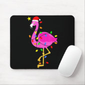 Funny Nk Flamingo In Santa Hat Christmas In July M Mousepad (Mit Mouse)