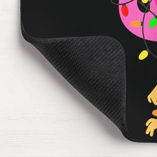 Funny Nk Flamingo In Weihnachtsmannmütze Weihnacht Mousepad (Ecke)