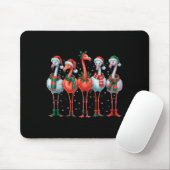 Funny Nk Flamingos Merry Christmas Tree Xmas Snowf Mousepad (Mit Mouse)
