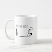 Funny No Bike Today Kaffeetasse (Links)