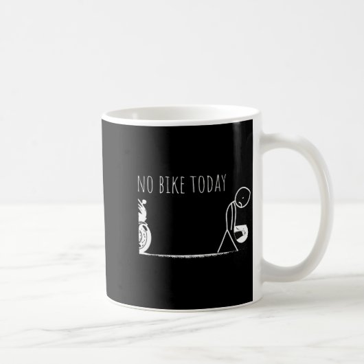 Funny No Bike Today  Kaffeetasse (Rechts)