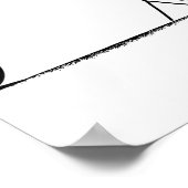 Funny No Bike Today  Poster (Ecke)