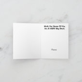 Funny no Bra Day Big Deal Grußkarte Karte (Innenseite)