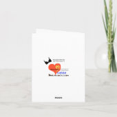 Funny No Bra Day Hippie 1960er-Karte Karte (Rückseite)