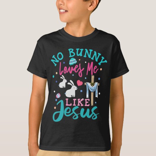 Funny no Bunny Lieben Ich mag Jesus Christliches G T-Shirt (Vorderseite)