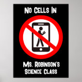 Funny No Cells im Science Room Poster (Vorne)