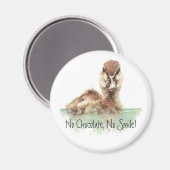 Funny, No Chocolate, No Smile, Angry Duck, Bird Magnet (Vorderseite/Rückseite)