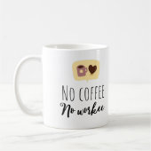 Funny No Coffee No Workee Kaffeetasse (Links)