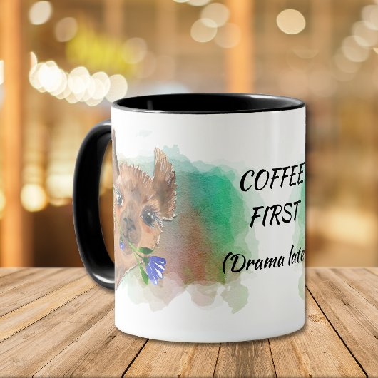 Funny No Drama Llama Tasse