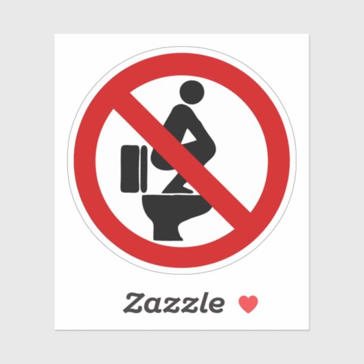 Funny NO Feed on Seat ⚠ Thai ⚠ Aufkleber (Blatt)