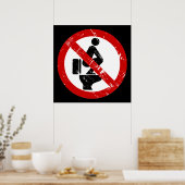Funny NO Feed on Seat ⚠ Thai ⚠ Poster (Küche)
