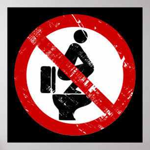 Funny NO Feed on Seat ⚠ Thai ⚠ Poster