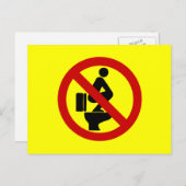 Funny NO Feed on Seat ⚠ Thai ⚠ Postkarte (Vorne/Hinten)