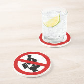 Funny NO Feed on Seat ⚠ Thai ⚠ Sandstein Untersetzer (Seite)