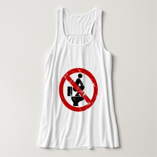 Funny NO Feed on Seat ⚠ Thai ⚠ Tank Top (Design Vorderseite)