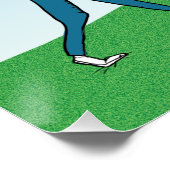 Funny no fetch Dog Poster (Ecke)