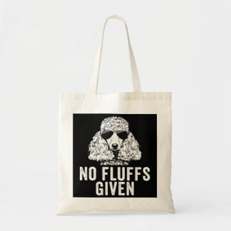 Funny No Fluffs in Standard Toy Poodle T-Shirt Tragetasche