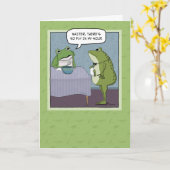 Funny No Fly für Frosch Geburtstag Karte (Gelbe Blume)