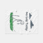 Funny No Golf Today Sad Stickman Golfer Golfers Me Fleecedecke (Vorderseite (Horizontal))
