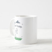 Funny No Golf Today Sad Stickman Golfer Golfers Me Kaffeetasse (Vorderseite Links)