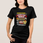 Funny “No GPS in Thought Process” Design Tri-Blend Shirt (Vorderseite)