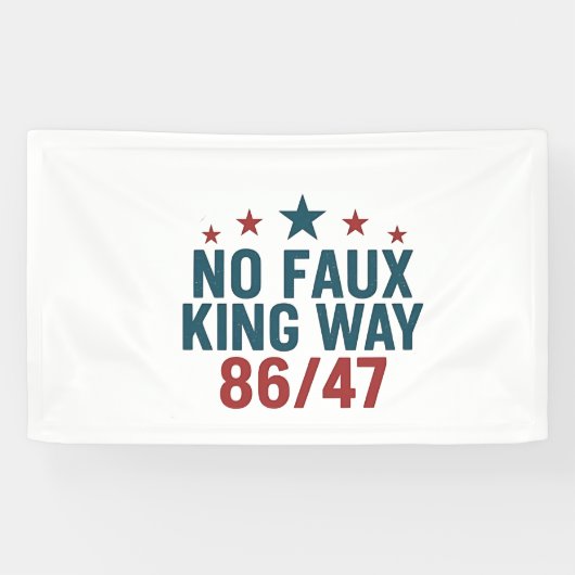 Funny no Imitats King Way 86 47 4. Juli Banner (Horizontal)
