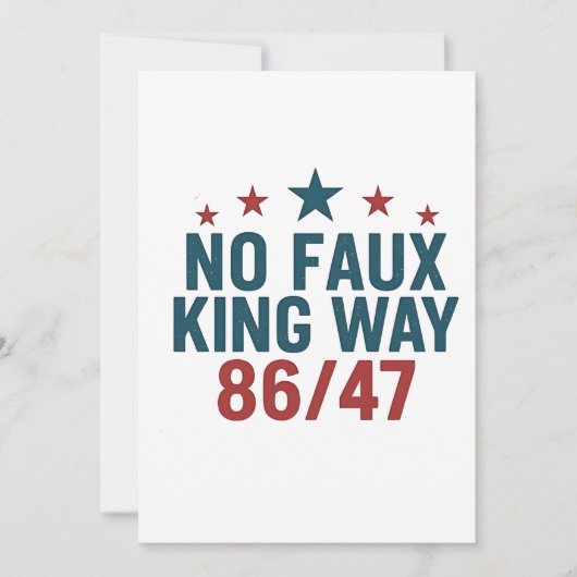 Funny no Imitats King Way 86 47 4. Juli Einladung (Vorderseite)