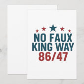 Funny no Imitats King Way 86 47 4. Juli Einladung (Vorne/Hinten)