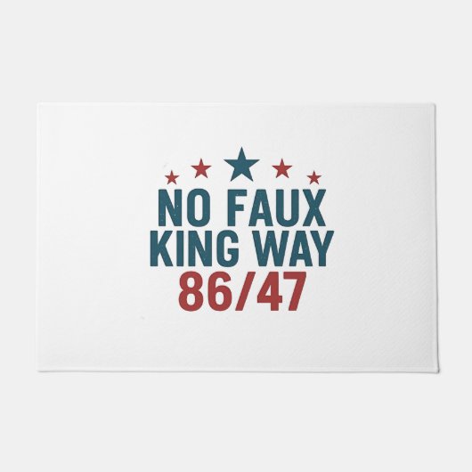 Funny no Imitats King Way 86 47 4. Juli Fußmatte (Vorderseite)