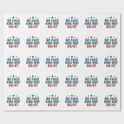 Funny no Imitats King Way 86 47 4. Juli Geschenkpapier (Flach)