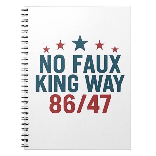 Funny no Imitats King Way 86 47 4. Juli Notizblock (Vorderseite)