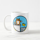 Funny No Kings Cat Cartoon Mugs Kaffeetasse (Links)