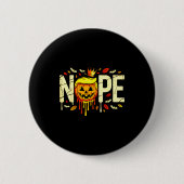 Funny No Kings Halloween 2025 Distressed Usa Flag  Button (Vorderseite)