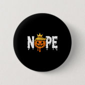 Funny No Kings Halloween 2025 Distressed Usa Flag Button (Vorderseite)