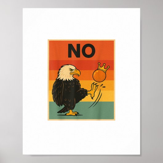 Funny No Kings In America Men Women Style Poster (Vorne)