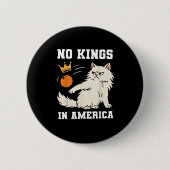 Funny No Kings In America Retro Classic Button (Vorderseite)