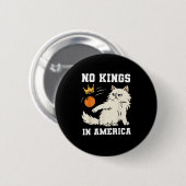 Funny No Kings In America Retro Classic Button (Vorne & Hinten)