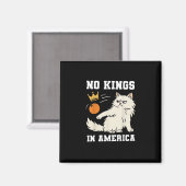 Funny No Kings In America Retro Classic Magnet (Vorderseite/Rückseite)