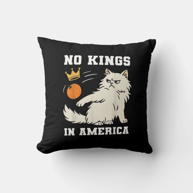 Funny No Kings in America Retro Classic Style Kissen (Vorderseite)