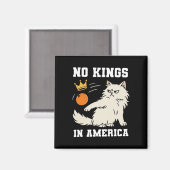 Funny No Kings in Amerika Magnet (Vorderseite/Rückseite)