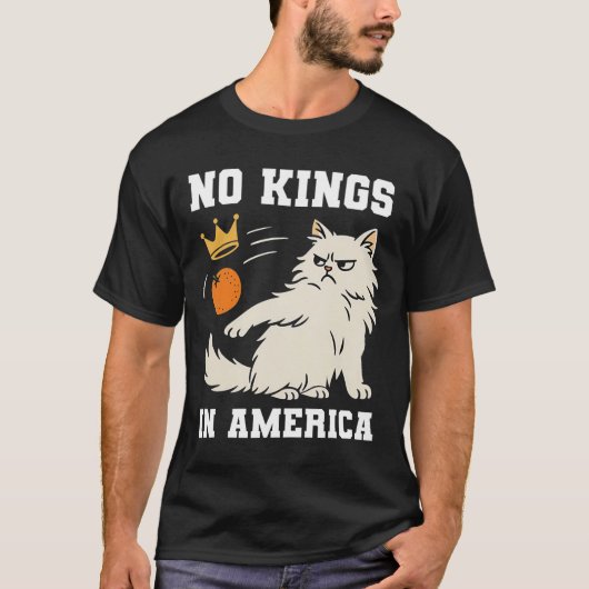Funny No Kings in Amerika T-Shirt (Vorderseite)