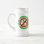 Funny no leprechauns St Patrick's Day Bierglas (Links)