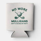 Funny “No More Mulligans” Golf Bachelor Party  Dosenkühler (Vorderseite)
