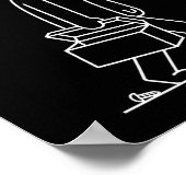 Funny No New Tools Today Tool Lover Poster (Ecke)