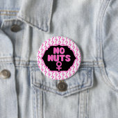 Funny No Nuts Female Symbol Pink Gender Reveal Button (Beispiel)