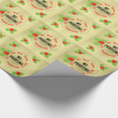 Funny No Peeping Weihnachtsgeschenk Wrapping Paper Geschenkpapier (Ecke)