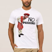 Funny 'NO Peking'! Scottish Kilt Wearers Playful T-Shirt (Vorderseite)