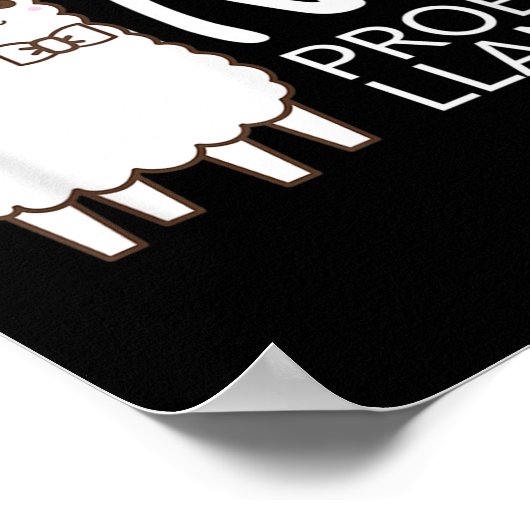Funny No Prob Niedlich Llama Zitat Geschenk Grafik Poster (Ecke)