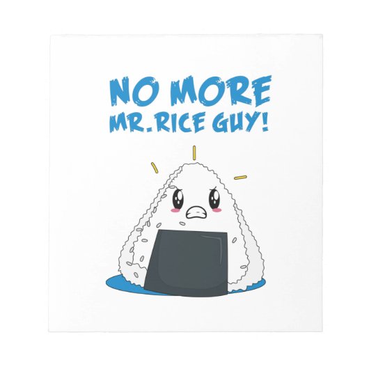 Funny No Rice Typ Notizblock (Vorderseite)